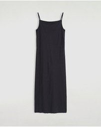 COS - Square-Neck Strappy Jersey Dress