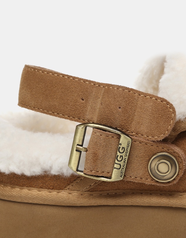 EVERAU - Australian Shepherd Ugg Tenley Platform Cow Suede Upper House Shoes
