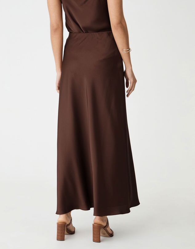 Forcast - Lindsay Bias Satin Skirt