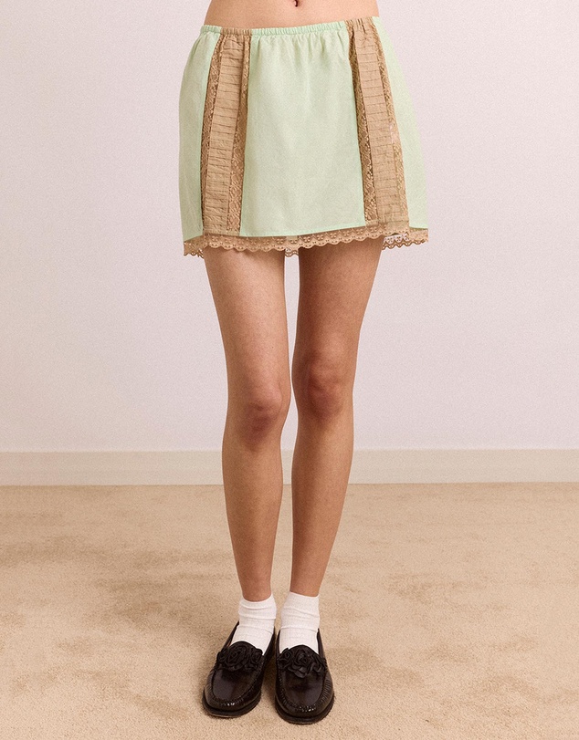 Damson Madder - Addie Lace Mini Skirt