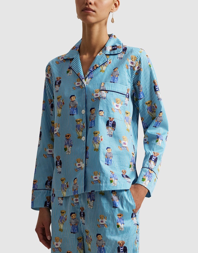 Polo Ralph Lauren - Madison Cotton Long Sleeve Button Down Pyjama Set