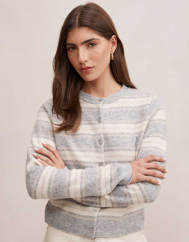 Forever New - Eloise Striped Knitted Cardigan