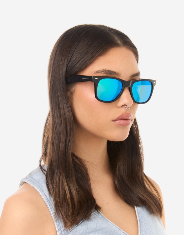 Hawkers Co - HAWKERS - SLATER - POLARIZED BLACK BLUE Sunglasses for Men and Women UV400