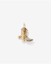 Michael Hill - Cowboy Boot Pendant in 18kt Vermeil with Cubic Zirconia