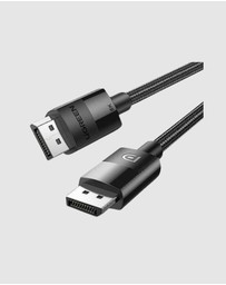 Ugreen - UGREEN DP Male to Male DP1.4 8K Round Cable ABS Shell 1.5m Black