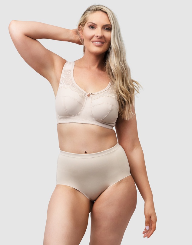 Naturana - Padded Wide Strap Wirefree Plus Size Bra