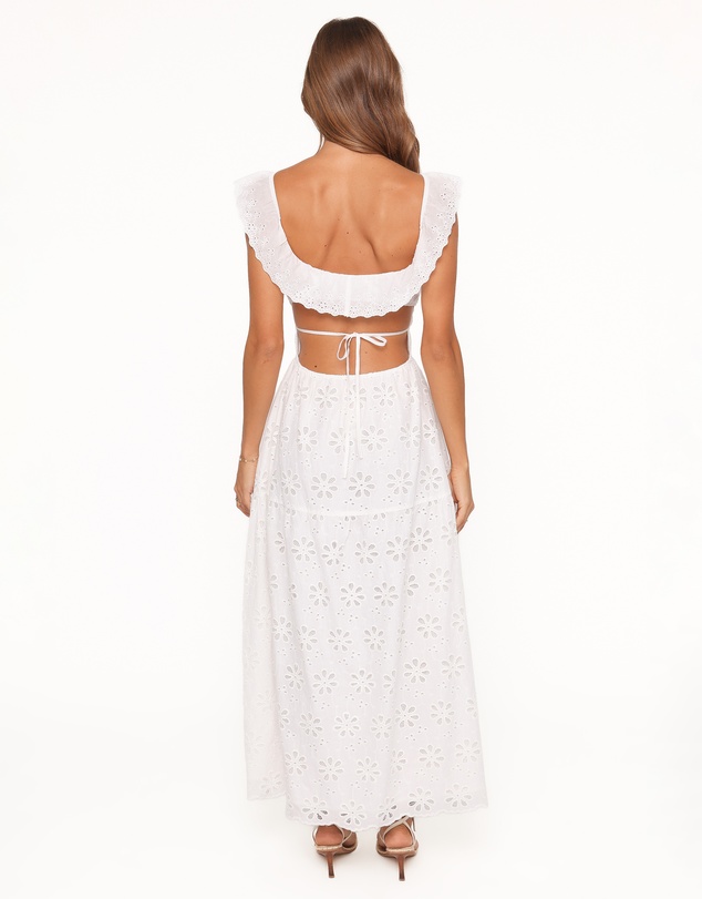 Petal & Pup - Elwyn Maxi Dress - White Broderie