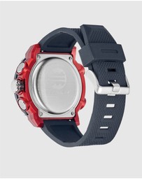 Maxum - CONQUEST Black and Red Analogue and Digital Watch