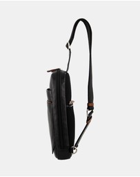 Pierre Cardin - Pierre Cardin Leather 3-Way Sling Bag