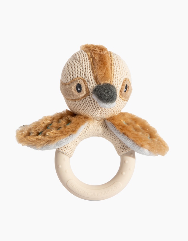 Living Textiles - Ring Rattle - Kookaburra