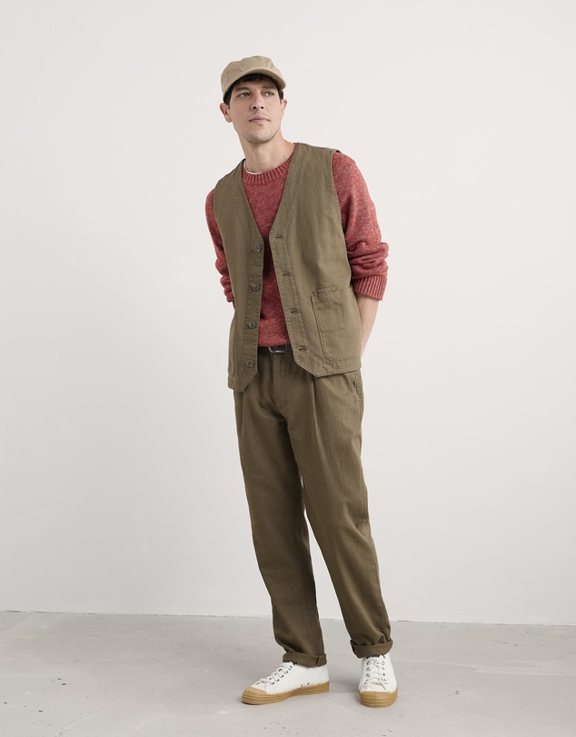 Seasalt - Seasalt Cornwall Green Tollgate Waistcoat