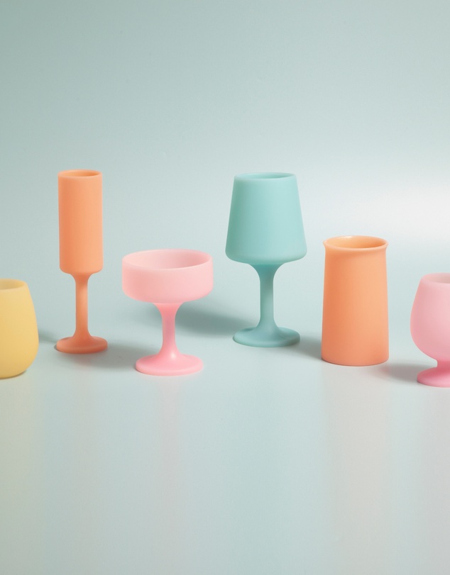 porter green - mecc | silicone unbreakable cocktail glasses