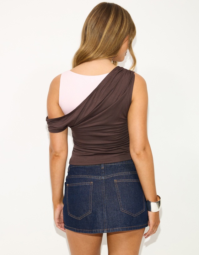 Dazie - Emmet Draped Layer Top
