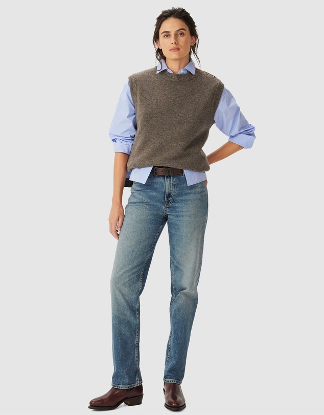 R.M.Williams - Davidson Merino Sleeveless Knit Vest