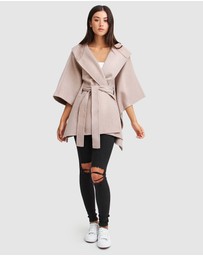 Belle & Bloom - Jackson Landing Wool Blend Cape Coat