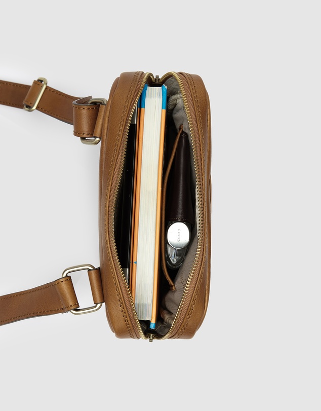 Republic of Florence - Gaius Tan Leather Satchel Bag