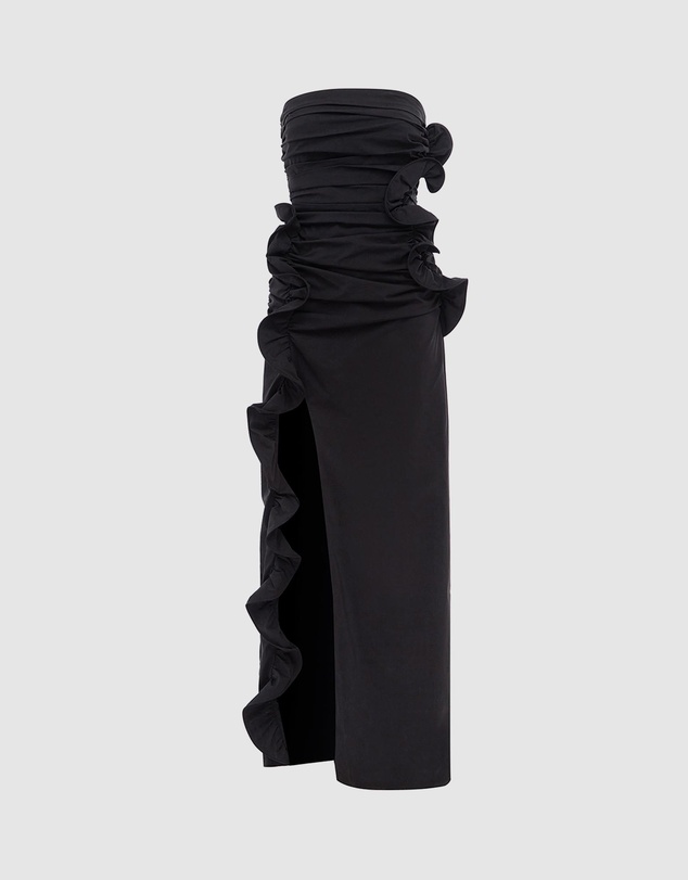 Shona Joy - Campbell Ruffle Side Split Maxi Dress