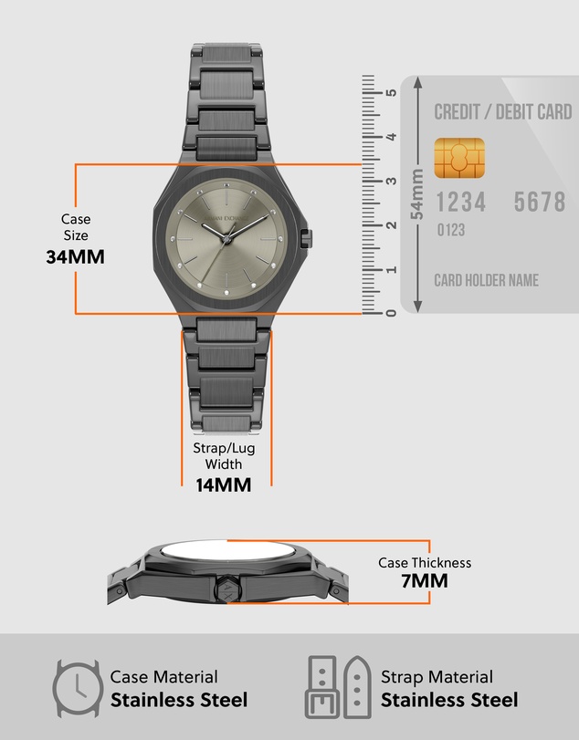 Armani Exchange - Gun-Metal Analogue Watch