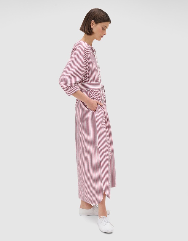 Oroton - Lace Detail Stripe Dress