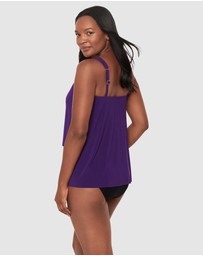 Miraclesuit Swimwear  - Dazzle Underwired Draped Tankini Top