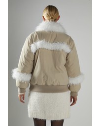 Glamorous - Tie Front Fur Lined Jacket