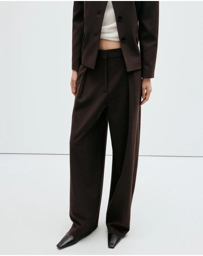 M.N.G - Houndstooth Pleated Trousers