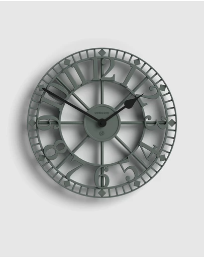 Newgate - Newgate Warehouse Wall Clock-Asparagus Green