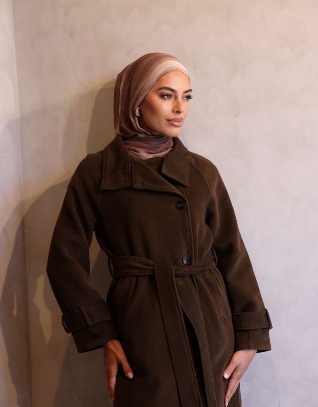Mod Squad - Printed Rayon Hijab - Mocha Swirl