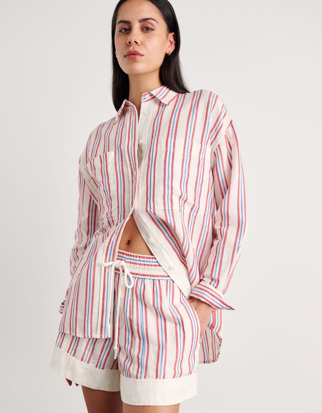 Jag - Winona Stripe Shirt - ICONIC EXCLUSIVE