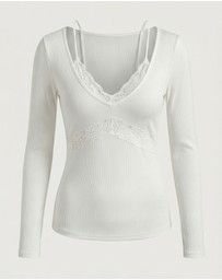 Style Addict - Noa Lace Long Sleeve Top