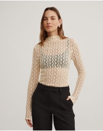 Witchery - Textured Long Sleeve Top