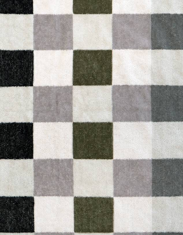 Bambury - Truffle Check Jacquard Beach Blanket