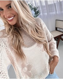 Esther & Co - Pacino Knit Top - Oat