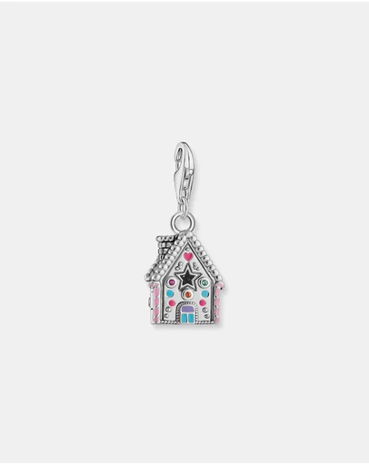 THOMAS SABO - Silver Charm Gingerbread House With Colourful Stones