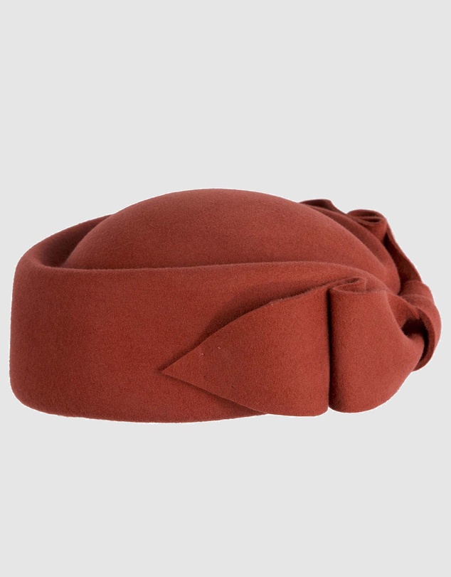 Max Alexander - Felt Rust Pillbox Hat