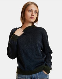 Cynthia Rowley - Metallic Knit Crewneck