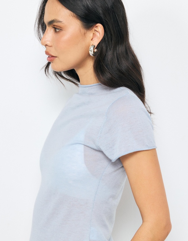 AERE - Ari Semi-Sheer Merino Wool Knit Top