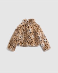 Bardot Junior - Sylvie Faux Fur Jacket - Kids-Teens