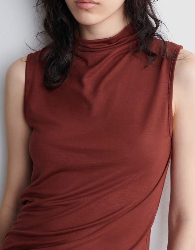 COS - Draped Turtleneck Tank Top