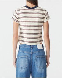 Bassike - Vintage V-Neck Baby T-Shirt