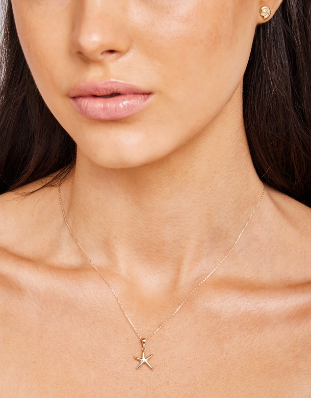 Zoe Olivia - 9K Gold Starfish Necklace