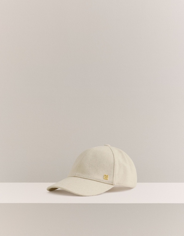 Trenery - Tarlia Wool Blend Cap in Stone Marle