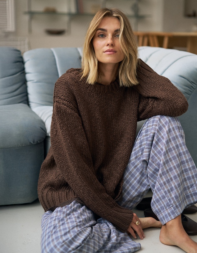 Ceres Life - Sage Chunky Knit Crew