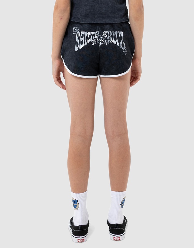 Santa Cruz - Strange Hibiscus Retro Track Shorts - Kids-Teens