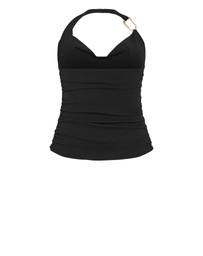 City Chic - Emmy Hardware Cowl Neck Top