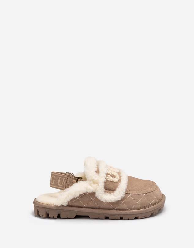Ozwear Connection Uggs - UGG Violet Matelassé Shearling Slipper (Elastic Logo, Detachable Feature)