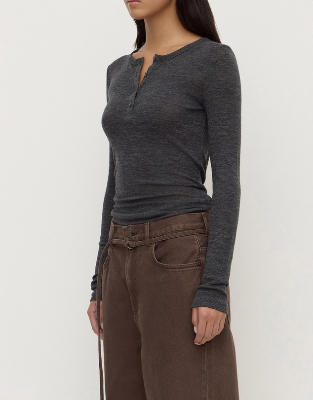 Assembly Label - Nora Merino Wool Henley Top