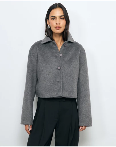 AERE - Lola Double Faced Wool Blend Coat
