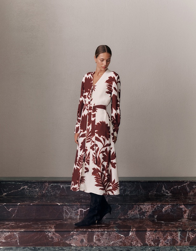 Trenery - Roselle Shirt Dress in Red Mahogany
