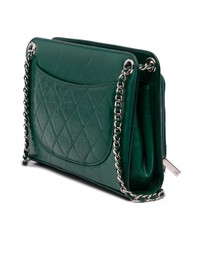 Pre-Loved by Azura Reborn - Pre-Loved CC Quilted Crinkled Calfskin Front Pocket Crossbody